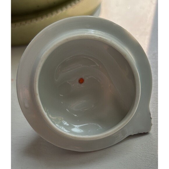 Vintage Hand Painted Kutani  Dragonware Moriage Japanese Teapot Blue Gold 7.5" - Picture 10 of 16